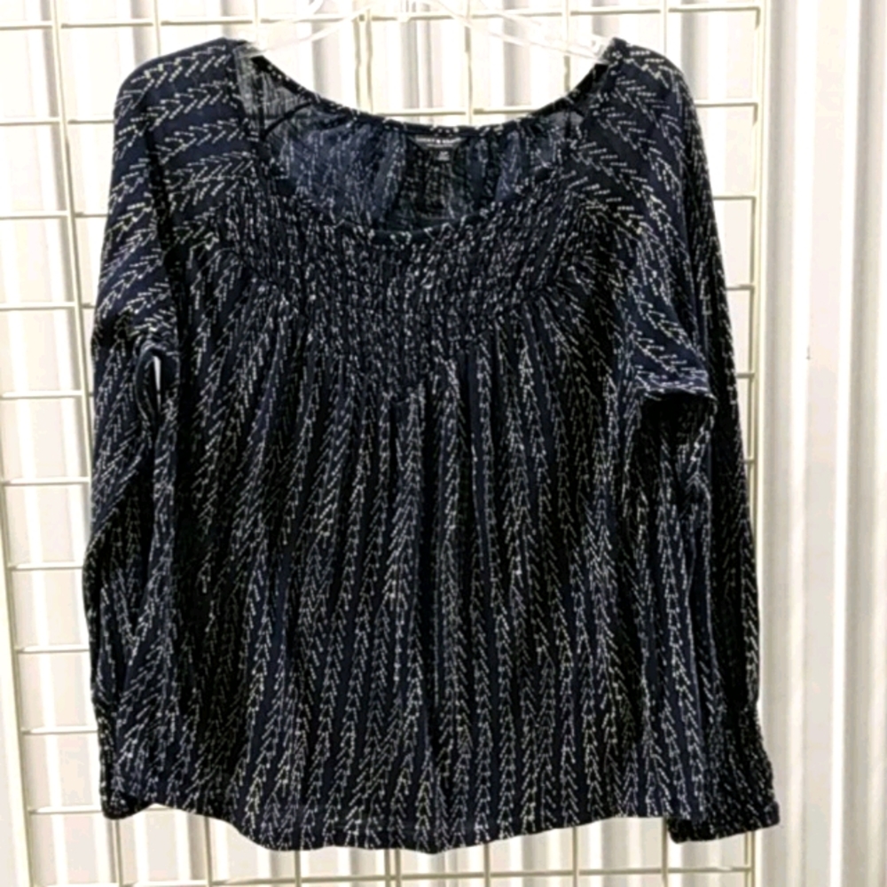 Lucky Brand Tunic Peasant Top
